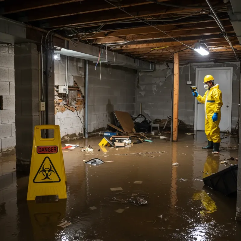 Flooded Basement Electrical Hazard in Perry Heights, OH Property